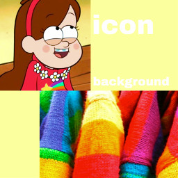 freetoedit mabelpines mabel pines gravityfalls gravity falls icon background cover iconandcover iconandbackground gif