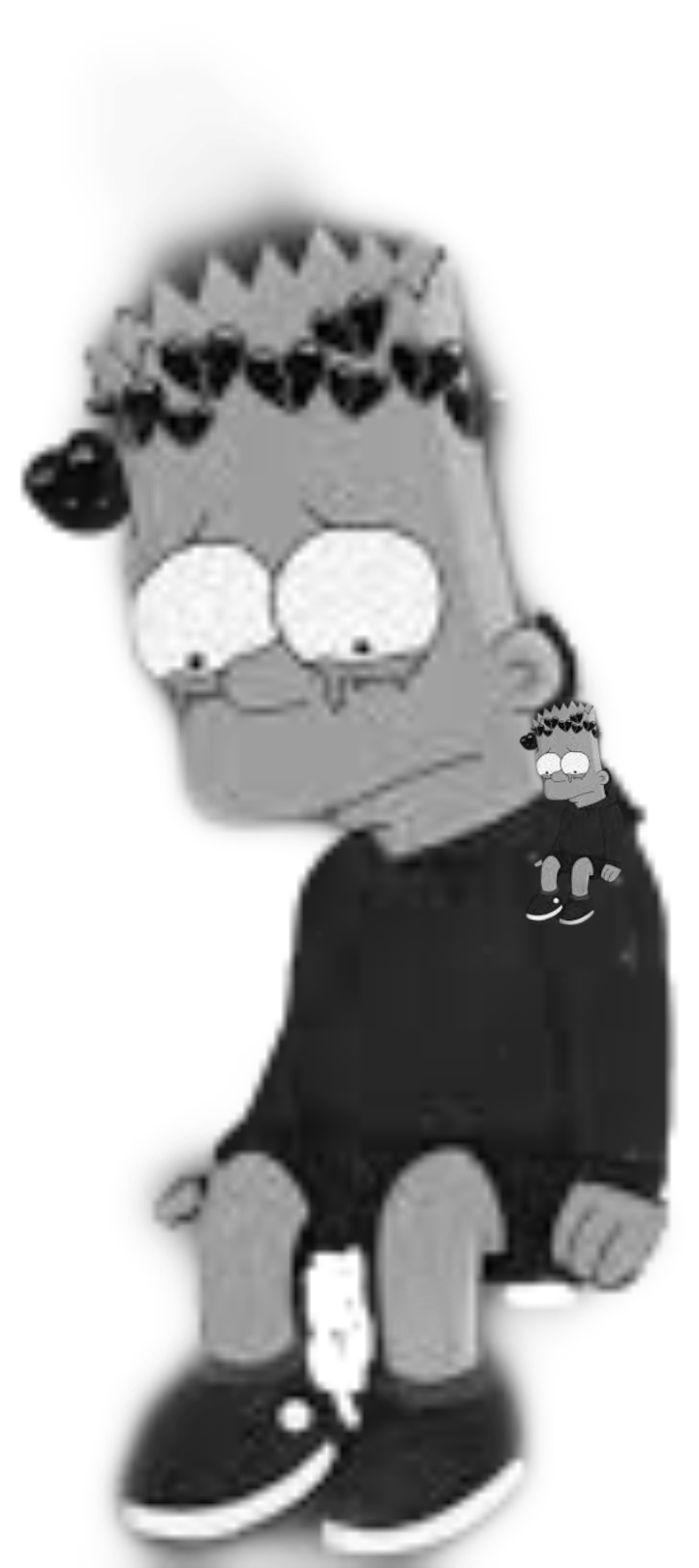 Simpsons Sad Bart Crying Freetoedit Sticker By Tikitabro