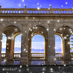 christmastime architecture sky myphotography playingwithpicsart panorama