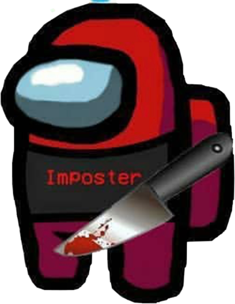 amongus amongusred impostor sticker by lunaarecliipse