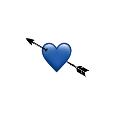 blue tumblr emoji 🔥🖤 stikcers adesivo cuori cuore freetoedit