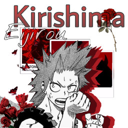 kirishima red anime bnha freetoedit