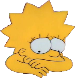 lisa lisasimpson simpsons simpson sad sticker by @tikitabro