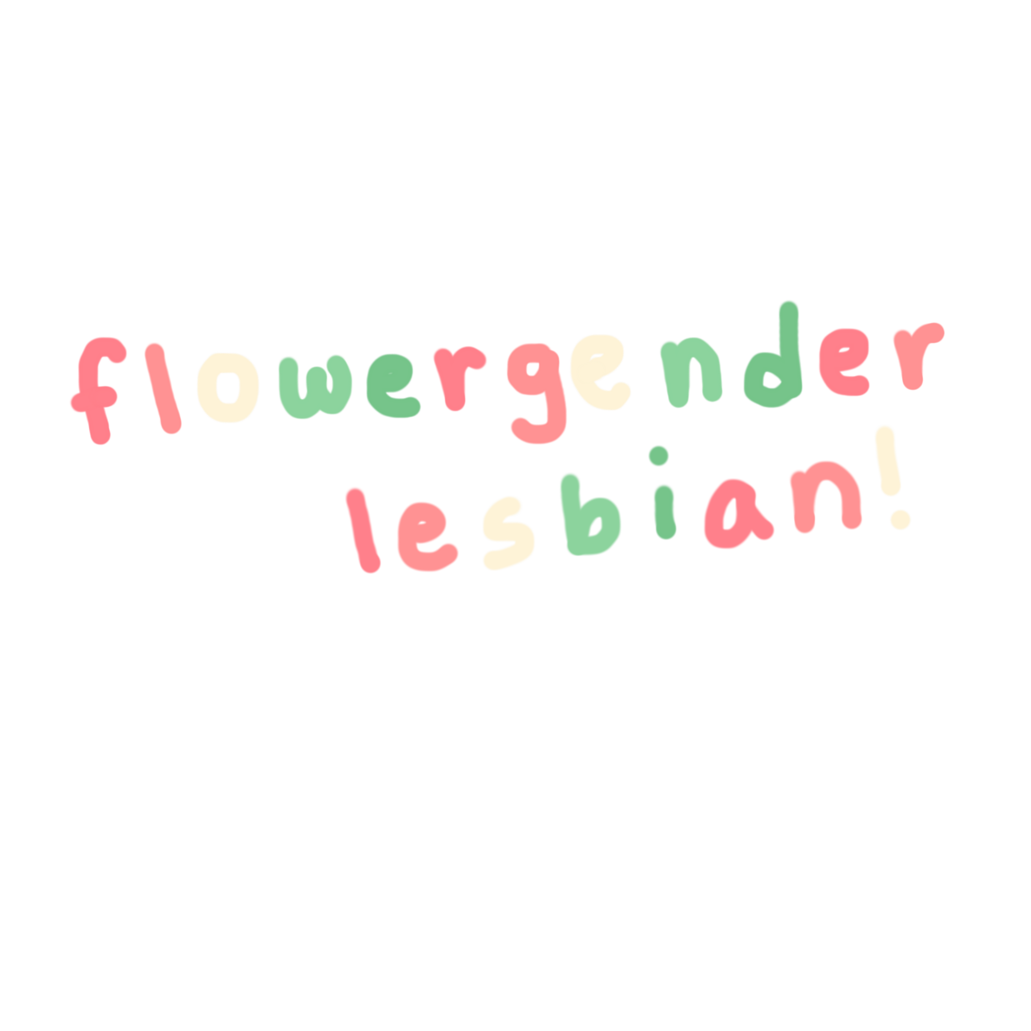 flowergender flowergenderlesbian sticker by barbarakokkyina