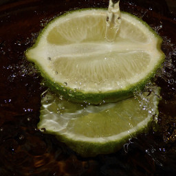 lime green water interesting fruit