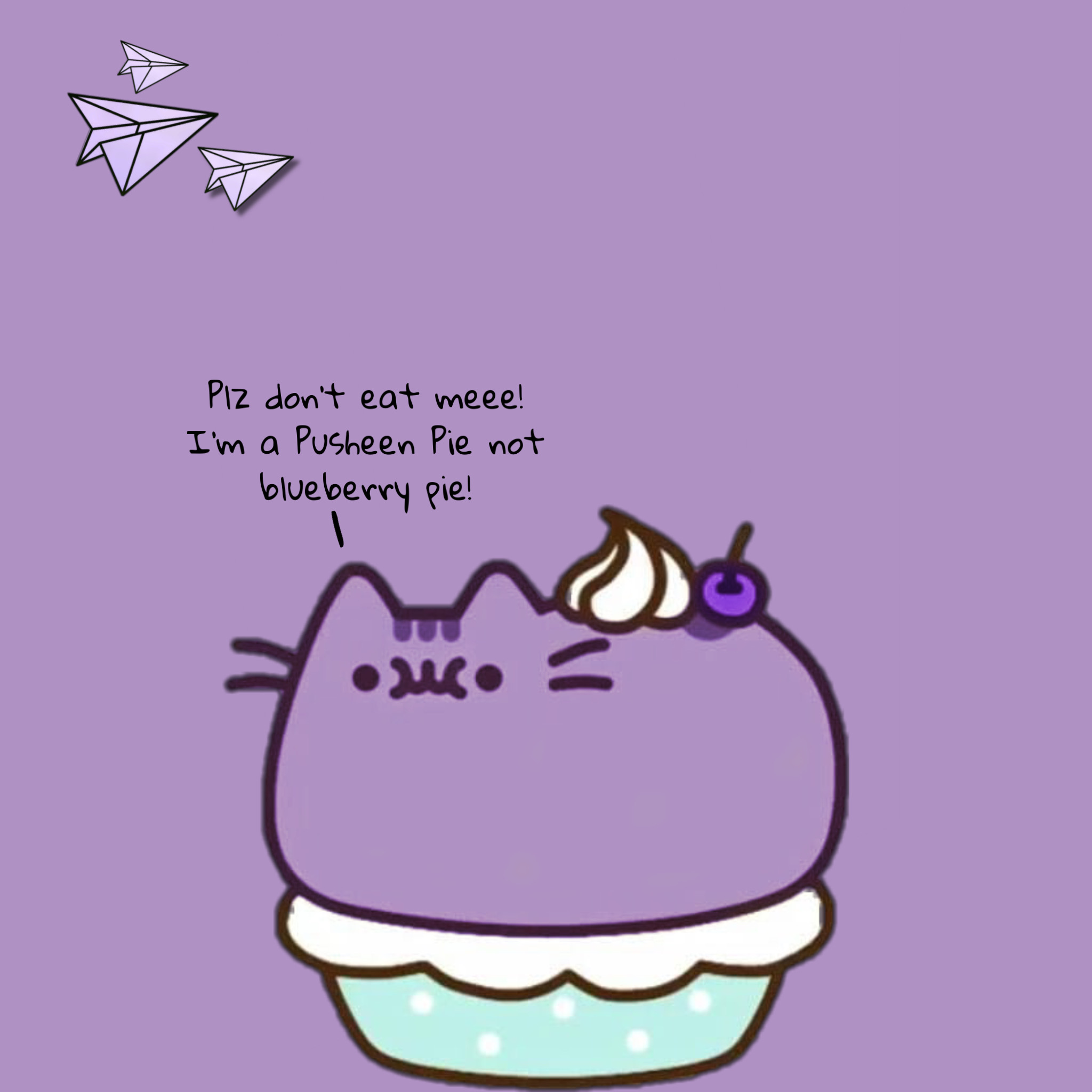 purple pusheen