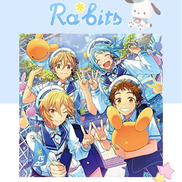 rab*bits ensemblestars enstars anime rabbits ensemblestarsedit nazunanito hajimeshino tomoyamashiro mitsurutenma freetoedit rab
