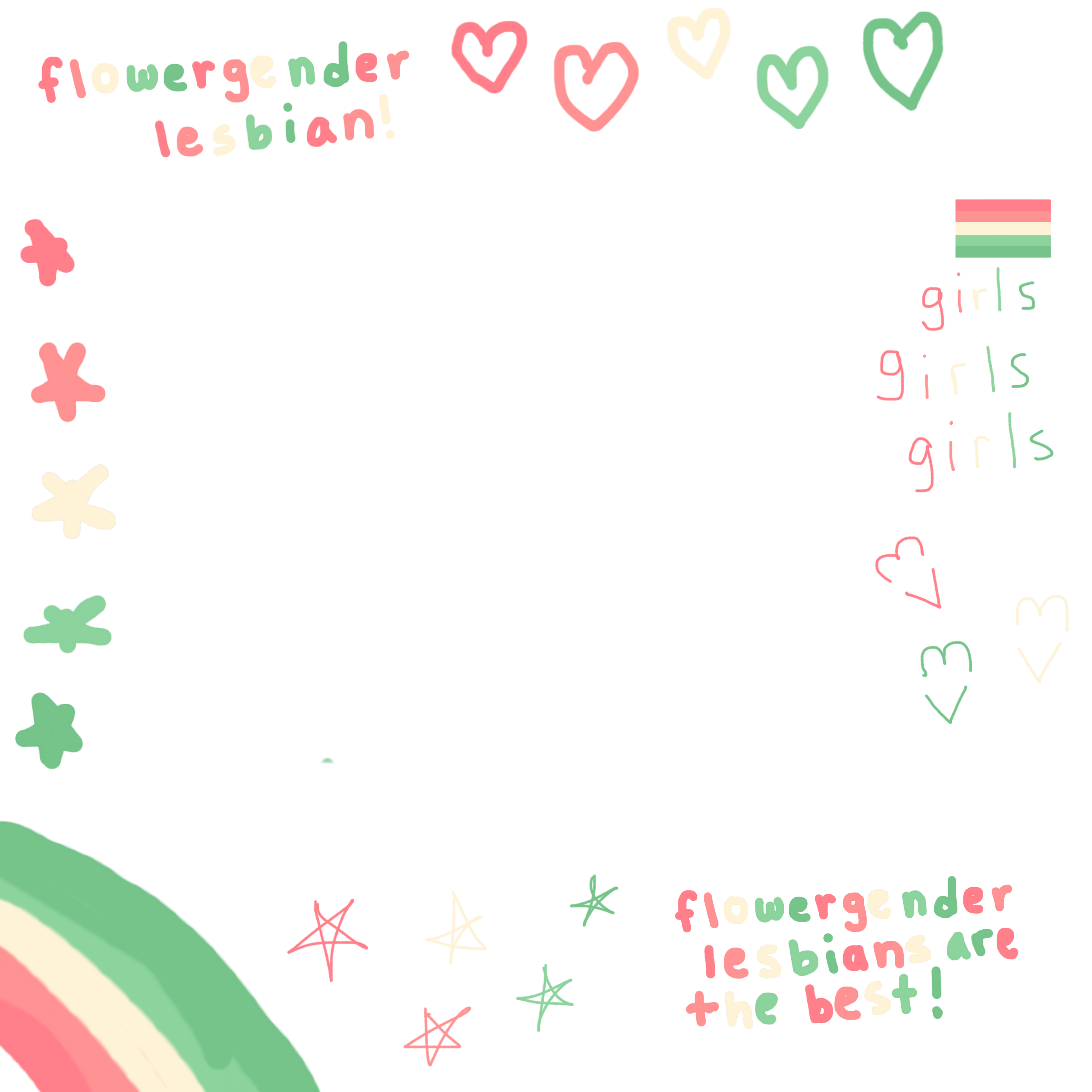 flowergender flowergenderlesbian sticker by barbarakokkyina