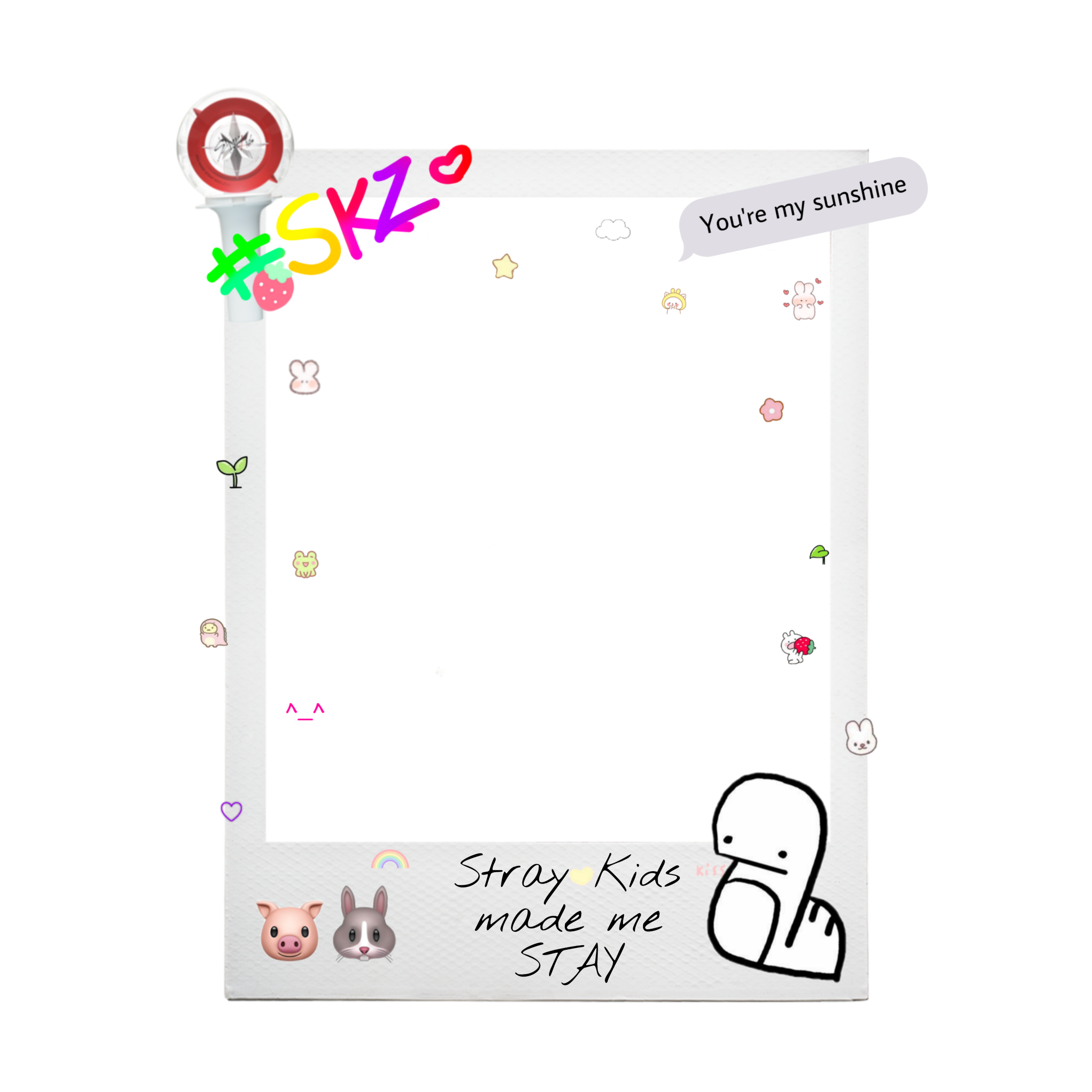 straykids stay skz kpop aesthetic frame sticker by @imnotane