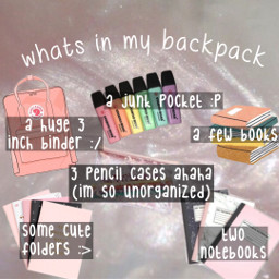 niche backpack school supplies freetoedit