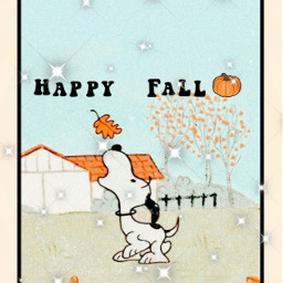 fall snoopy aesthetic autumn freetoedit