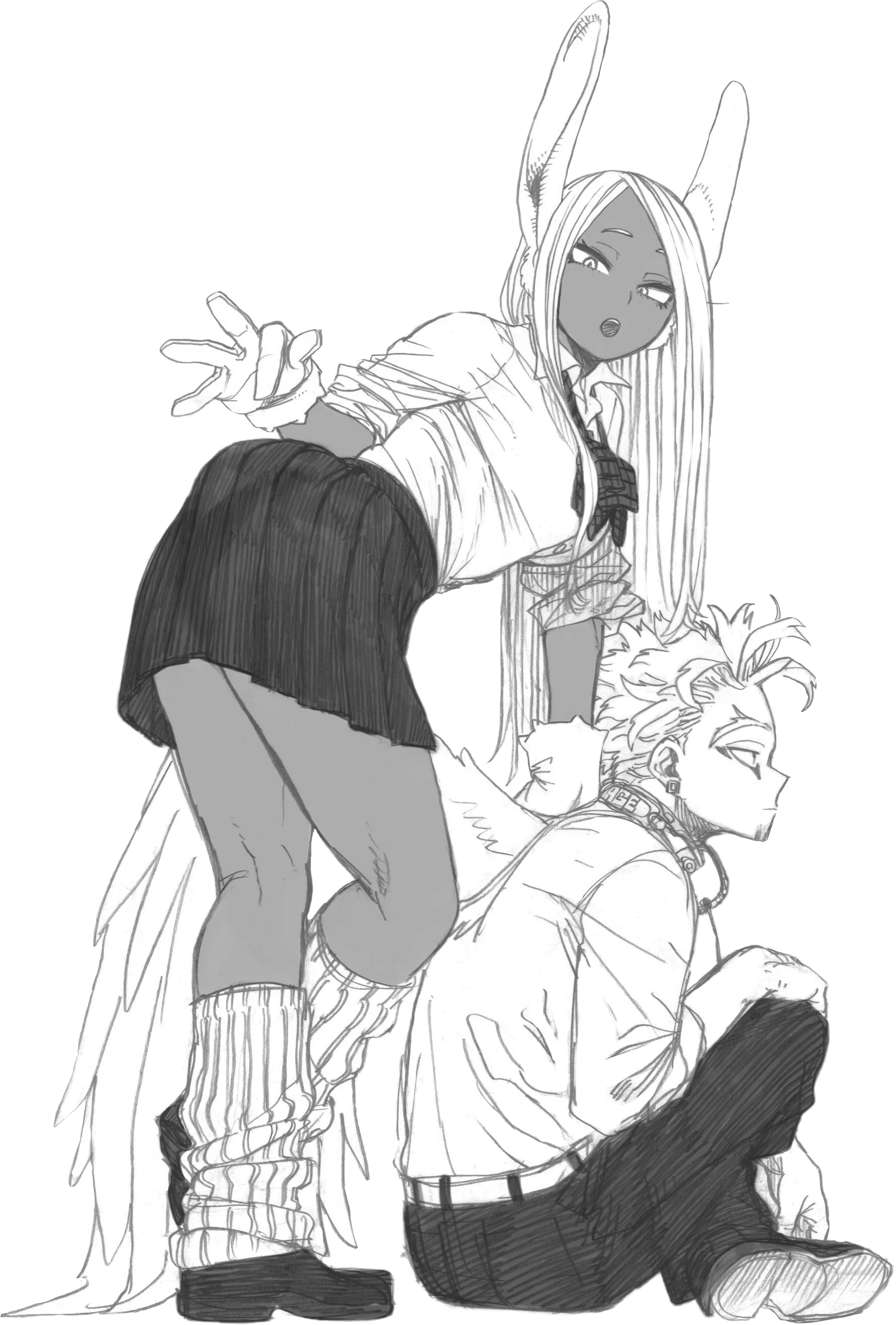 hawks miruko mirko mha bnha sticker by @lovelydwx.