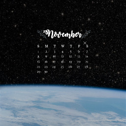 space world calendar month november freetoedit srcnovembercalendar novembercalendar
