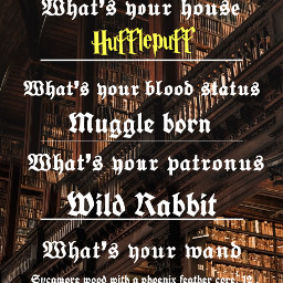 hogwarts hufflepuff muggleborn phoenixfeather wand harrypotter patronus wildrabbit freetoedit