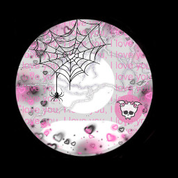 defaultpfp profilepic monsterhigh draculaura goth gothaesthetic pinkblack freetoedit