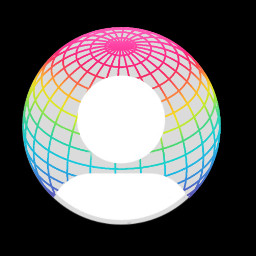defaultpfp profilepic rainbow rainbowcore 3d freetoedit