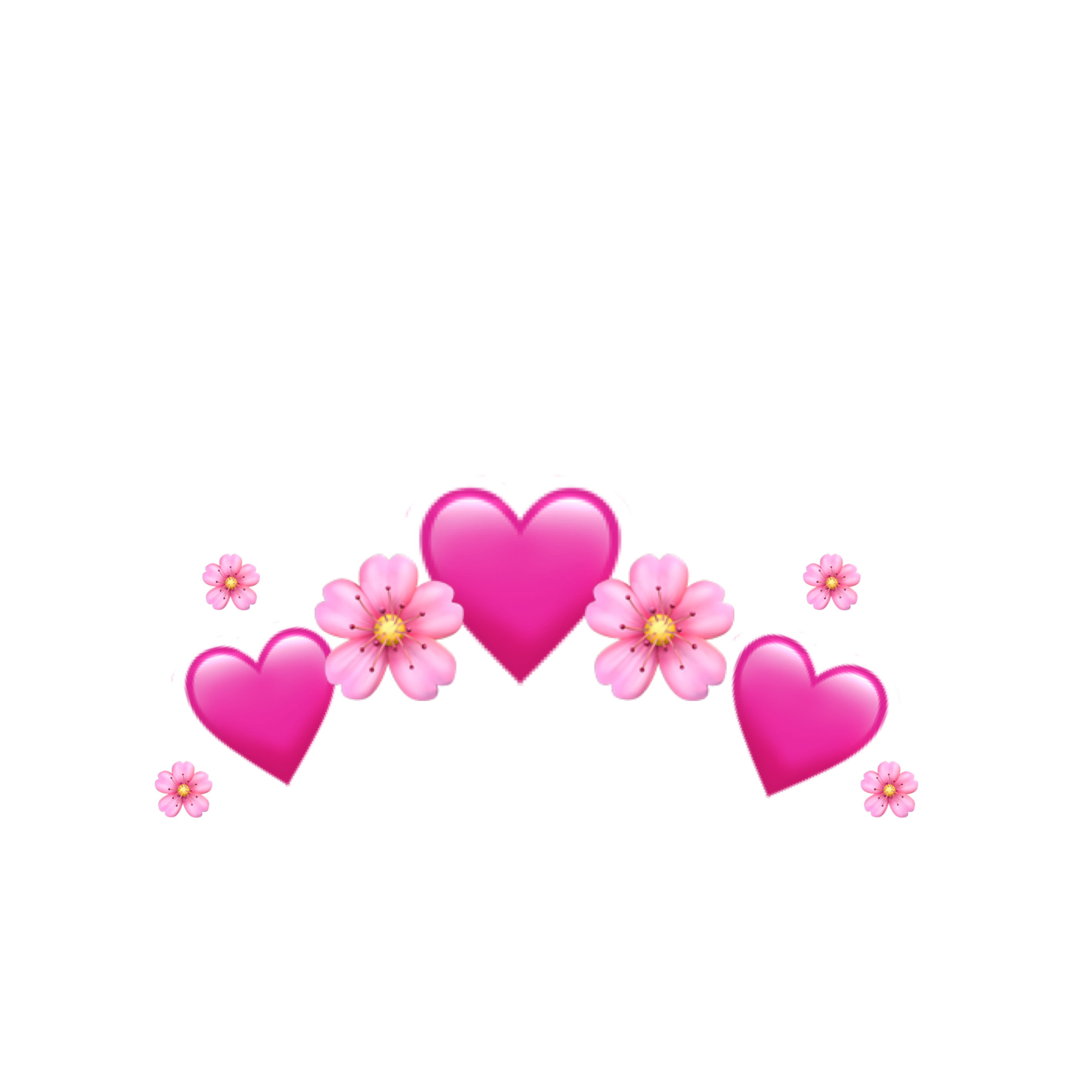 rosado corona pink diadema heart sticker by @shushita6414