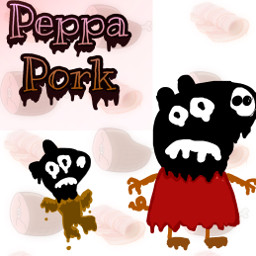 peppapig peppapork pork pig notreal freetoedit