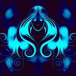 virgo glowing blue picsart edit stickers zodiac maiden woman august astrology cool awesome november art