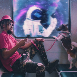 art interesting space outerspace solarsystem galaxy astronaut dog train plane votemeplease editbyme fashionique freetoedit ecimagineabrighterreality imagineabrighterreality