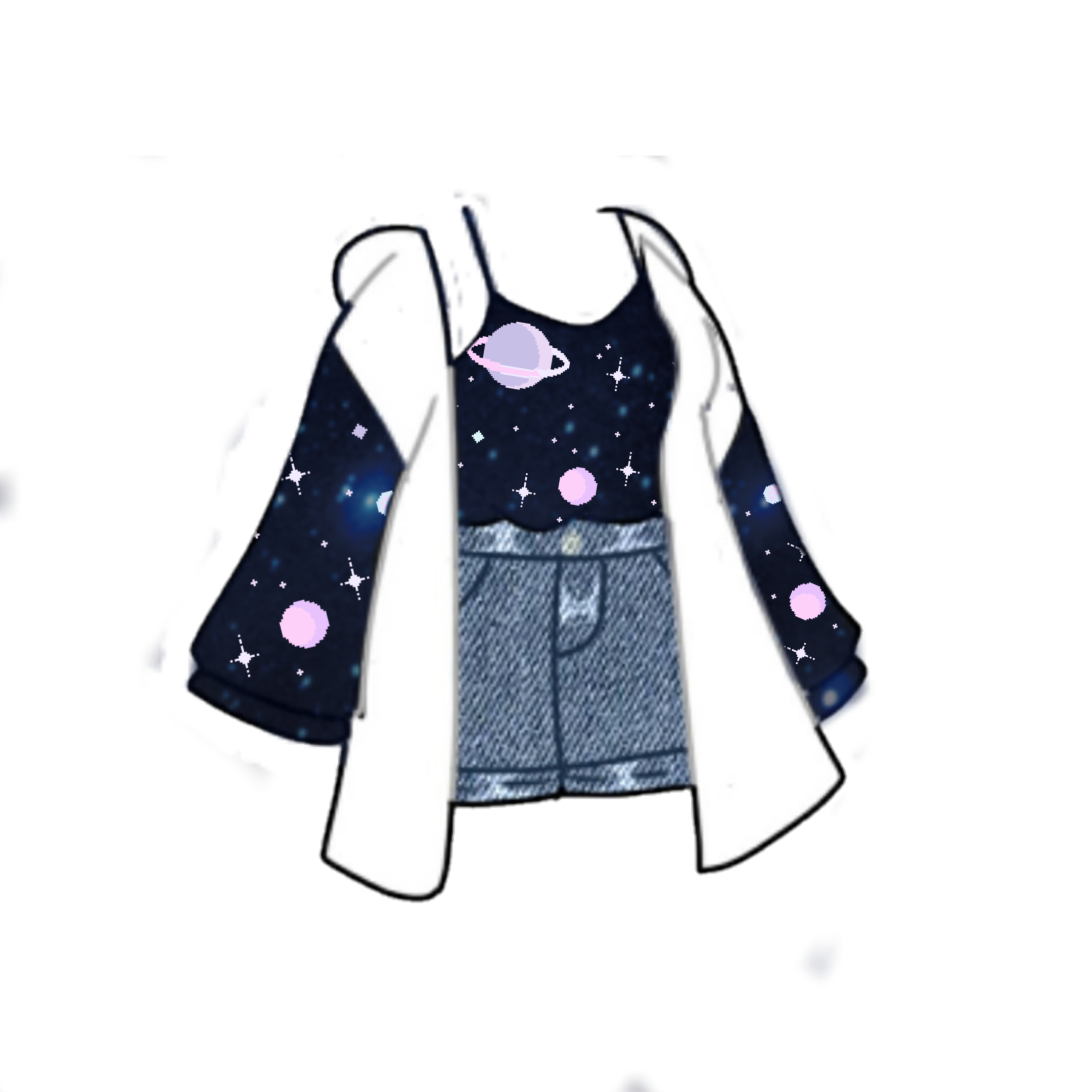 space galaxy gachalife freetoedit sticker by @kaciegrainger