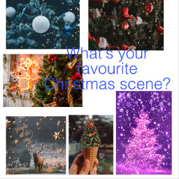 cute purple lights collage tree christmas riendeer taglist freetoedit