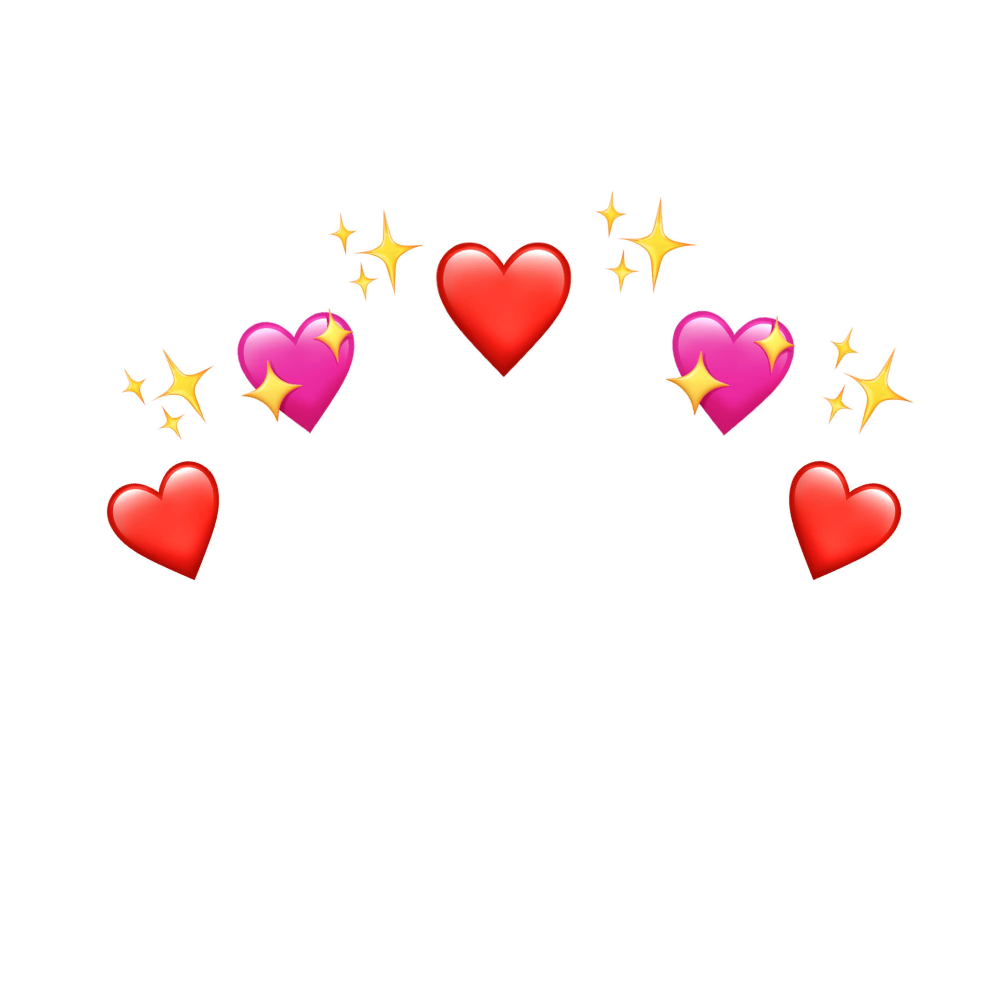 hearts emojis emoji emojicrown sticker by @the_real_adelee