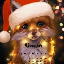 foxy christmas freetoedit srcdecembercalendar decembercalendar