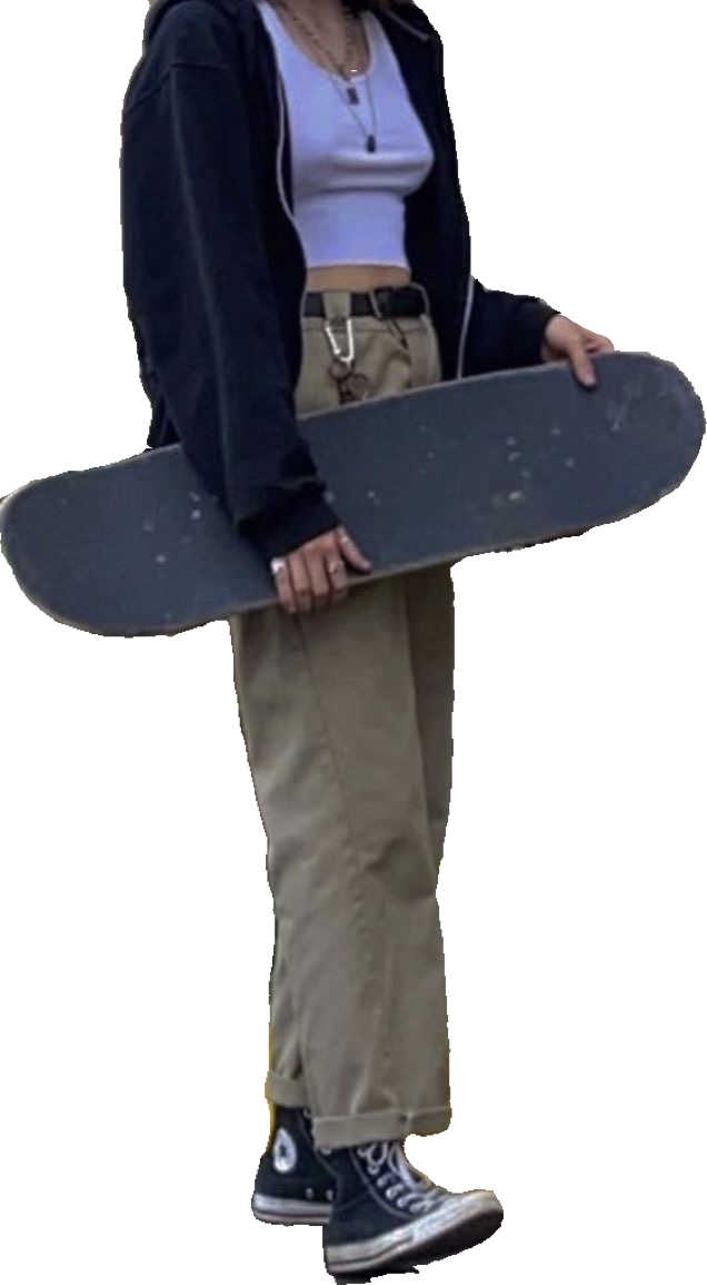 converse skater skatergirl girl indie sticker by kawthery06