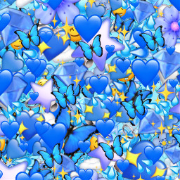 blueaesthetic blue aesthetic aestheticblue aesthetics girly emoji emojis anime art cute kawaii heart background christmas backgrounds backdrop sticker freetoedit