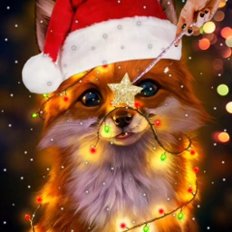 christmas fox holidays wand winter ihopeyoulikeit freetoedit ircmakeawish makeawish