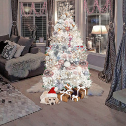 freetoedit christmas christmastree christmasdecoration garland ircdecorateyourdreamtree