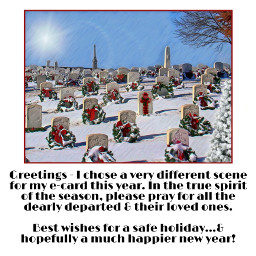 christmas holiday cemetary memories love grief prayers snow decorations memorials freetoedit