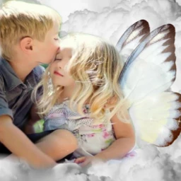 love children wings clouds freetoedit ecintheclouds