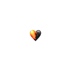 ftestickers tumbrl aesthetic aestetic emoji iphone iphoneemoji emojiiphone heart hearts black blackheart blackhearts flame freetoedit