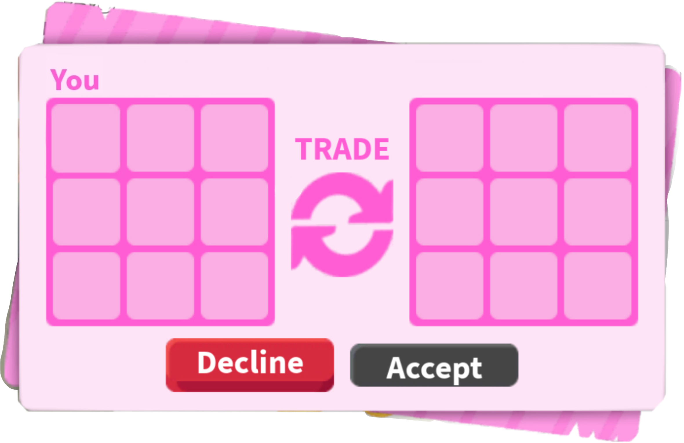 adoptme trade pink bigtrade roblox sticker by @nqelle