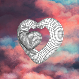 freetoedit heart valentines valentinesday february pink pastel aesthetic pretty sky clouds