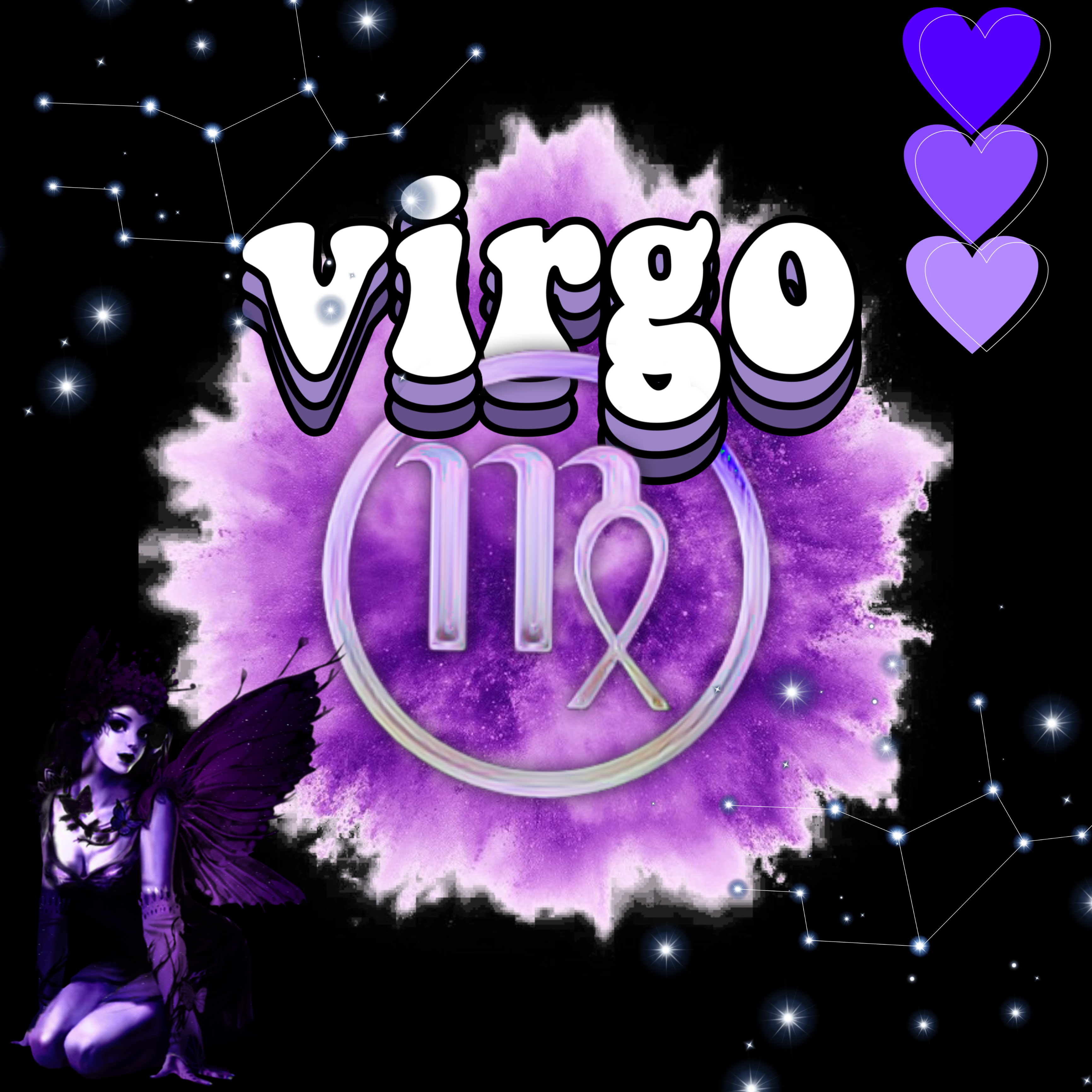 virgo purple freetoedit echoroscopes image by @smarkles