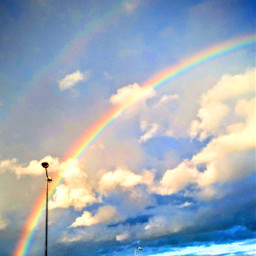 freetoedit sky rainbow clouds pctheskyabove