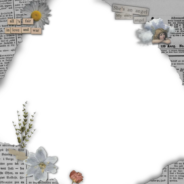 Border Newspaper Aesthetic Art Angel Sticker By El Border Newspaper Aesthetic Art Angel Sticker By El