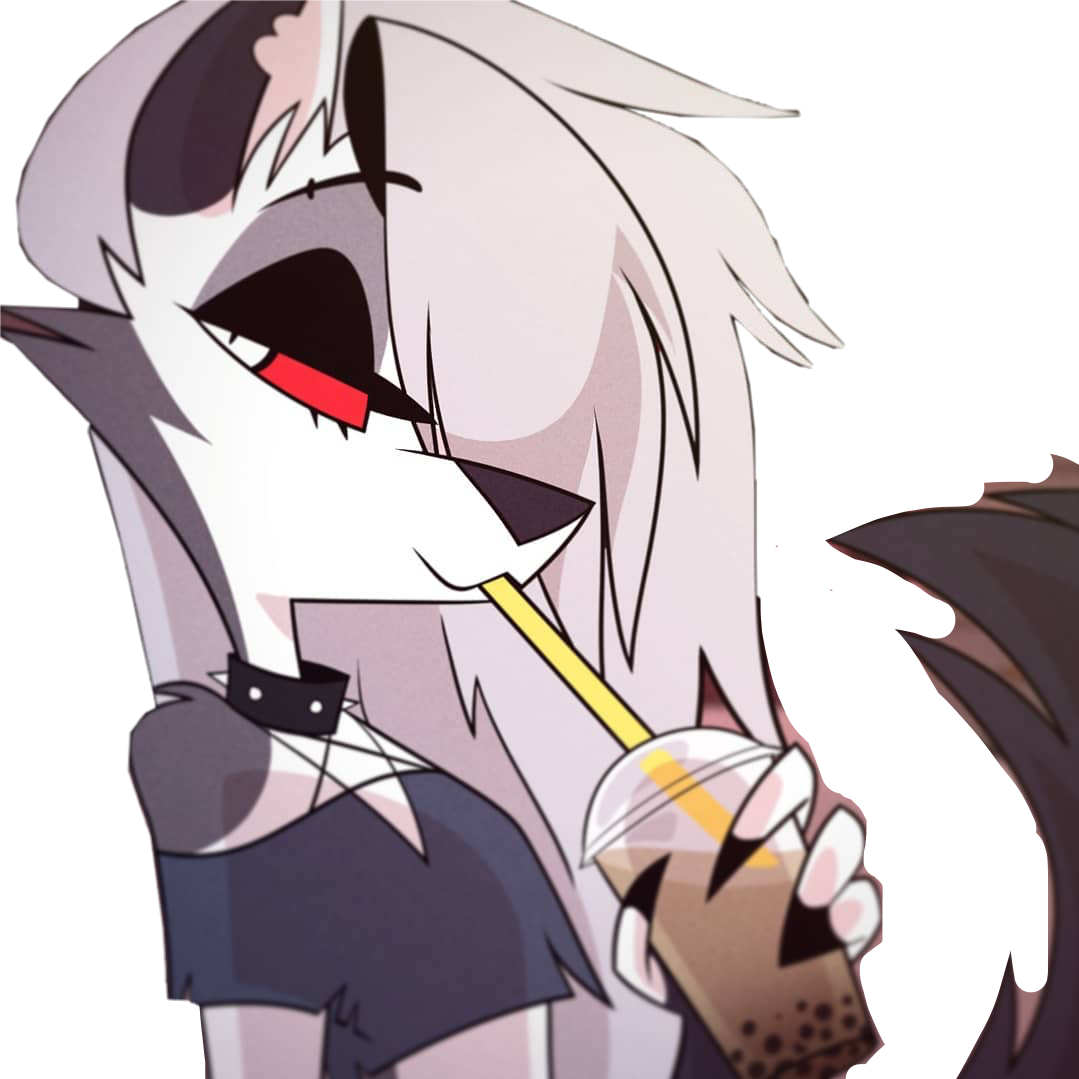 loona luna furry hazbinhotel helluvaboss sticker by @s8n8