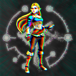 zelda princess cyber remixed glitch freetoedit
