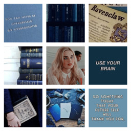 ravenclaw harrypotter aesthetic collage