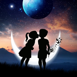 myedit edit love valentinesday surreal silhouette freetoedit