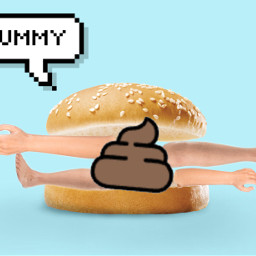 gross hamburger leg arm poop humanburger ok freetoedit ircfilltheburger filltheburger