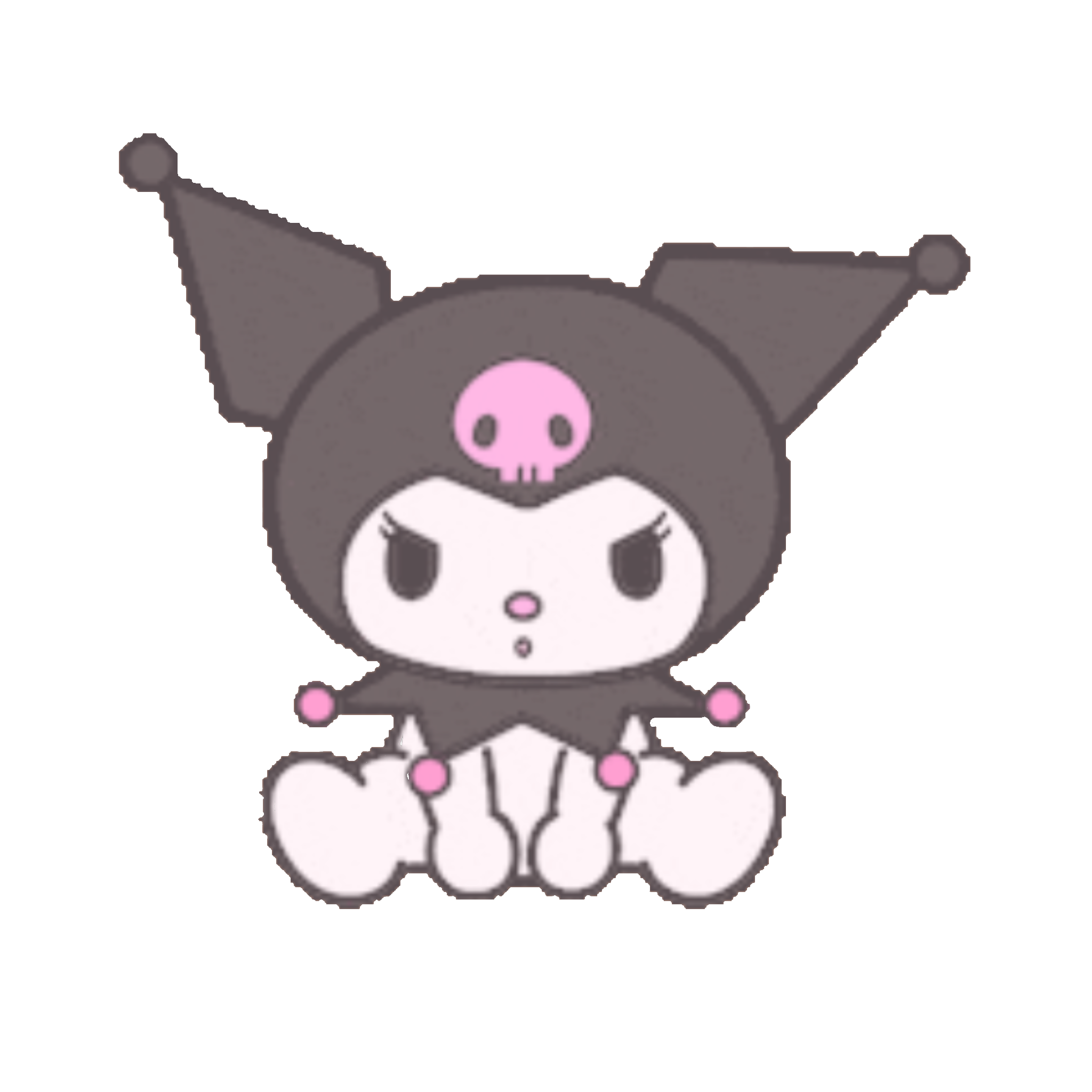 soft overlay danganronpa kuromi anime sticker by @jihyodiary