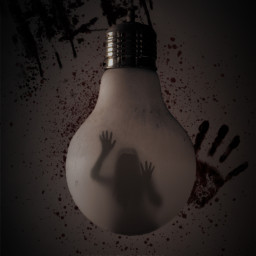 horror scary bloody gore ghost shadow freetoedit irclightbulb lightbulb