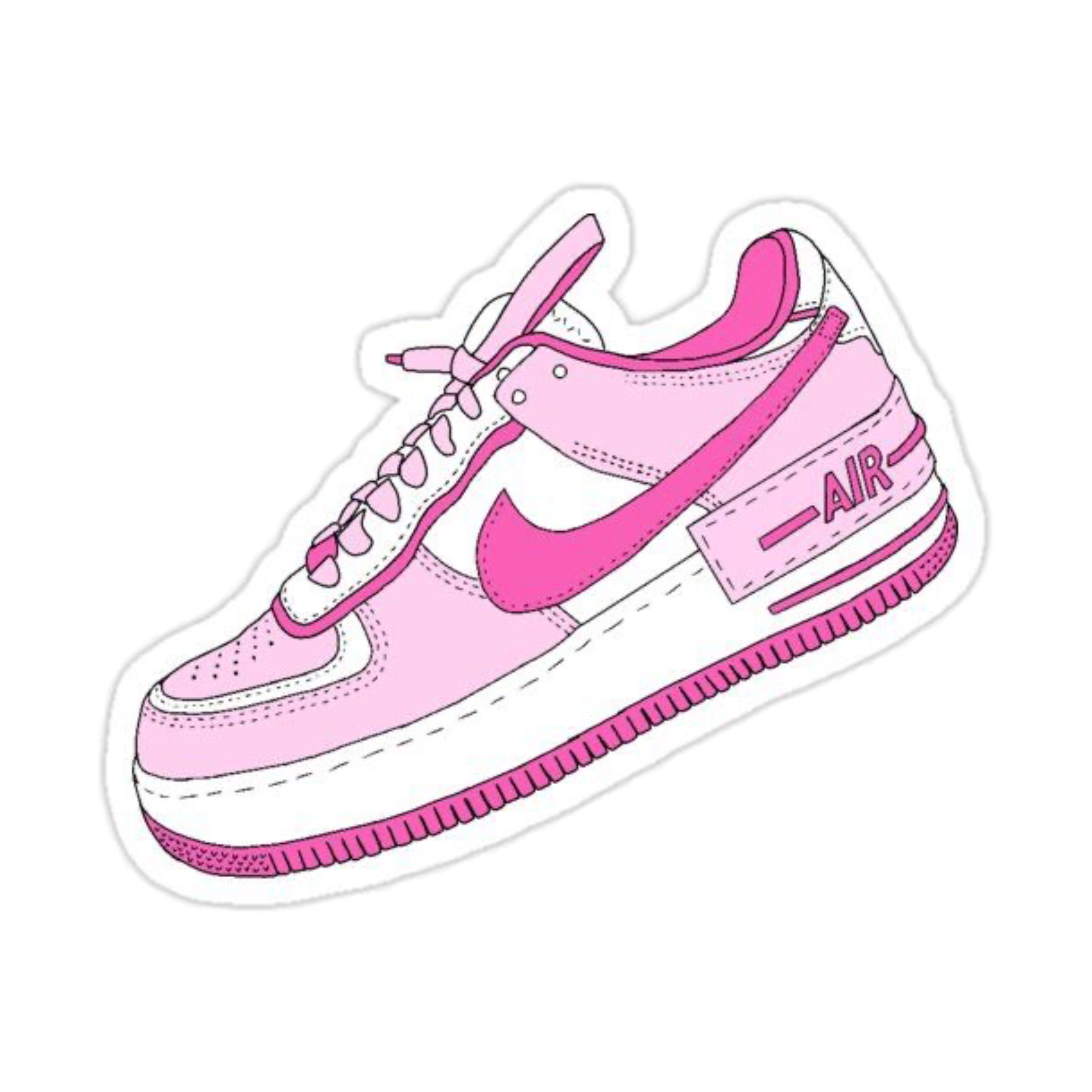 nike shoes pink preppy freetoedit sticker by