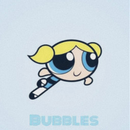 malookaarts pwerpuffgirls bubbles blue cute girl freetoedit