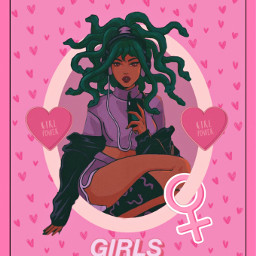 girlpower girl girls heart pink ecinternationalwomensday2021 freetoedit
